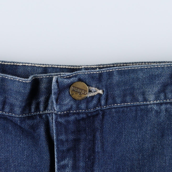 ~90'S Wrangler Regular Fit Tapered Denim Pants, Men's W35 (approx.), Vintage unclear blue type Vintage Second Hand