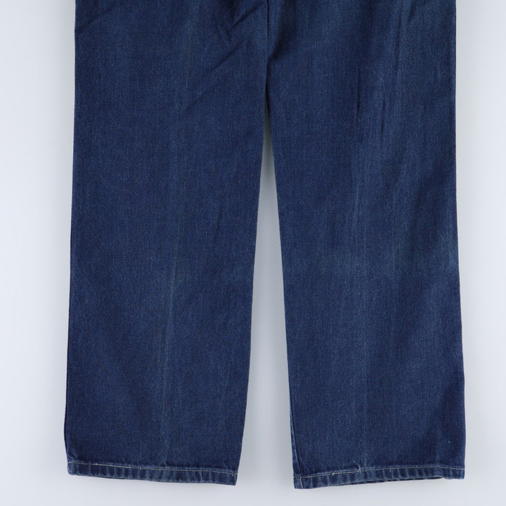 ~90'S Wrangler Regular Fit Tapered Denim Pants, Men's W35 (approx.), Vintage unclear blue type Vintage Second Hand