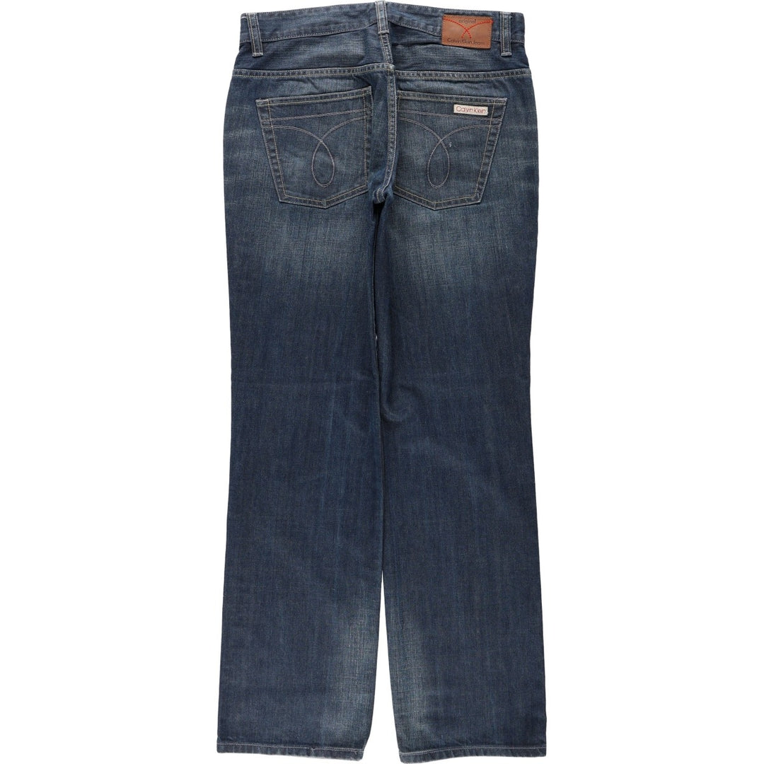 1990'S Calvin Klein Jeans Straight Denim Pants, Men's Size W33 (approx.), Vintage unclear blue type Vintage Second Hand