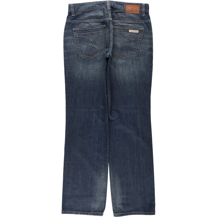 1990'S Calvin Klein Jeans Straight Denim Pants, Men's Size W33 (approx.), Vintage unclear blue type Vintage Second Hand