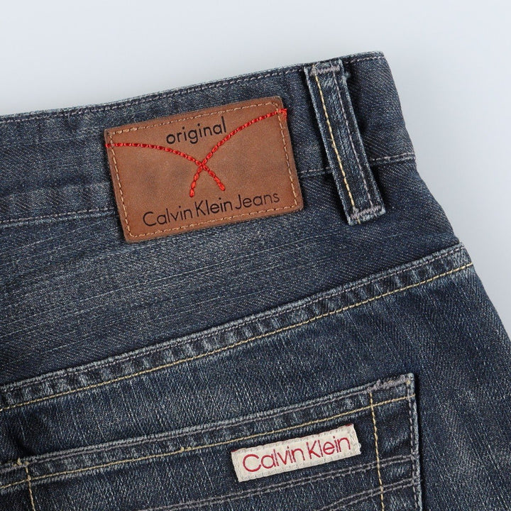 1990'S Calvin Klein Jeans Straight Denim Pants, Men's Size W33 (approx.), Vintage unclear blue type Vintage Second Hand
