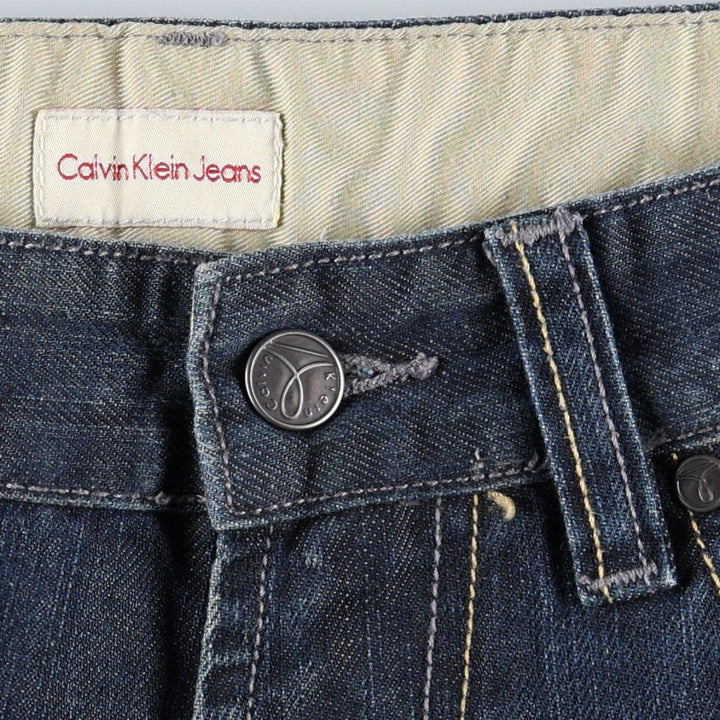 1990'S Calvin Klein Jeans Straight Denim Pants, Men's Size W33 (approx.), Vintage unclear blue type Vintage Second Hand