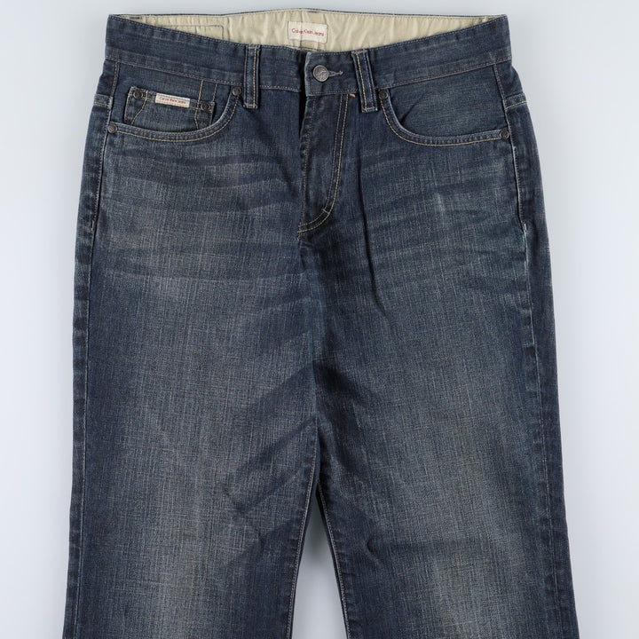 1990'S Calvin Klein Jeans Straight Denim Pants, Men's Size W33 (approx.), Vintage unclear blue type Vintage Second Hand