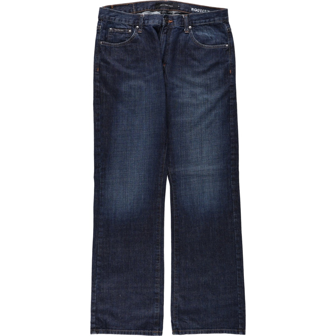 Calvin Klein Jeans Bootcut Denim Pants, Men's Size W36 (approx.) cotton blue type Vintage Second Hand
