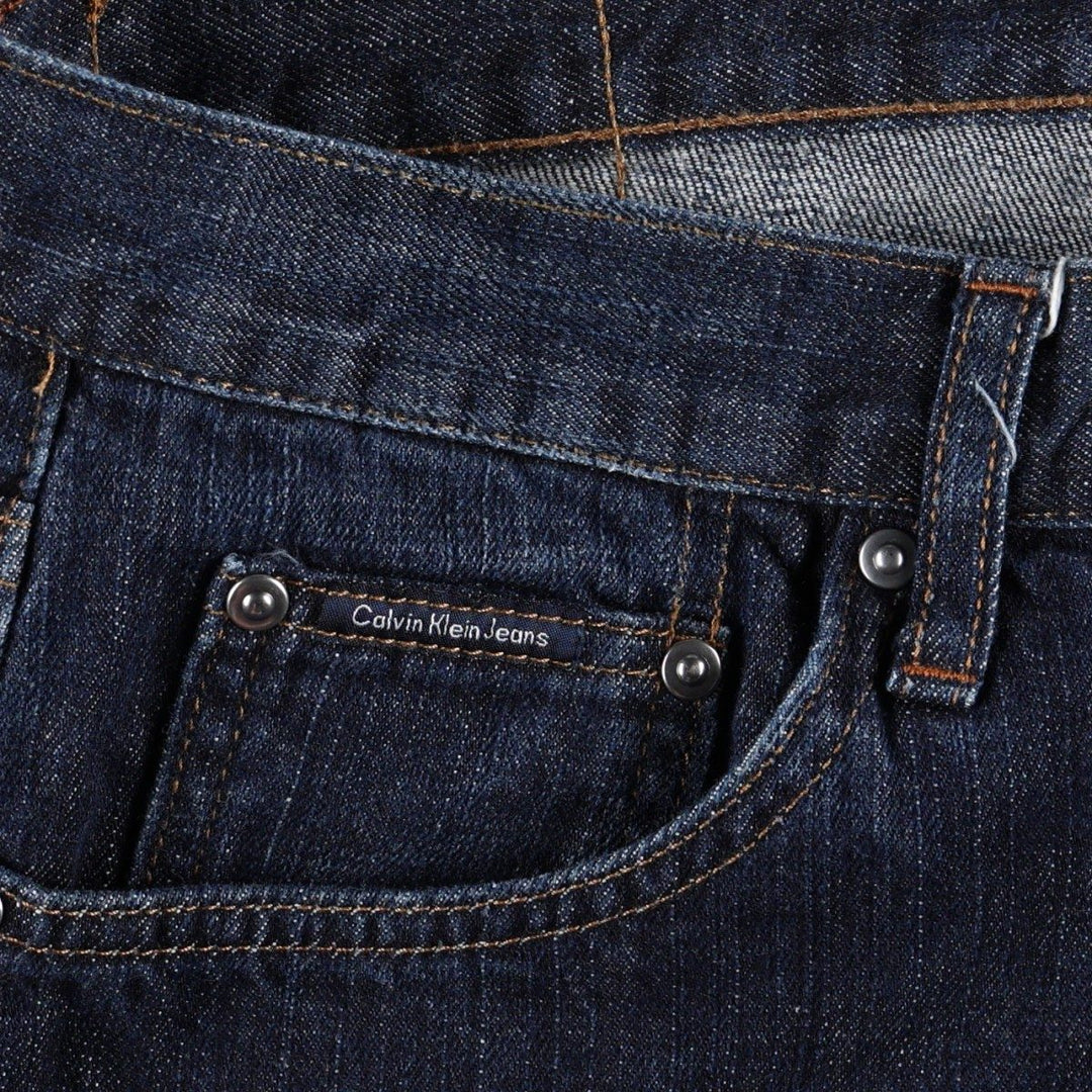 Calvin Klein Jeans Bootcut Denim Pants, Men's Size W36 (approx.) cotton blue type Vintage Second Hand