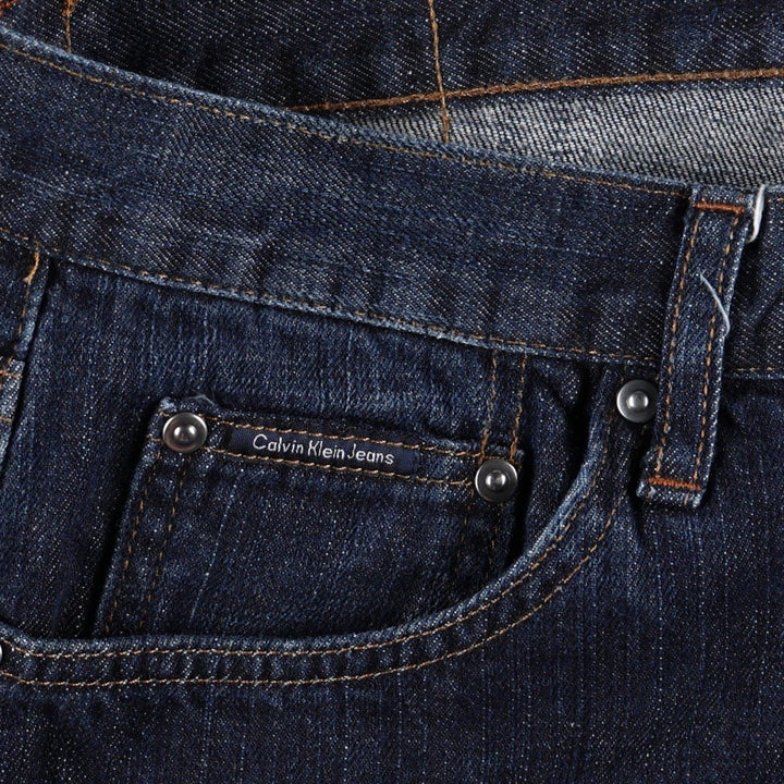 Calvin Klein Jeans Bootcut Denim Pants, Men's Size W36 (approx.) cotton blue type Vintage Second Hand