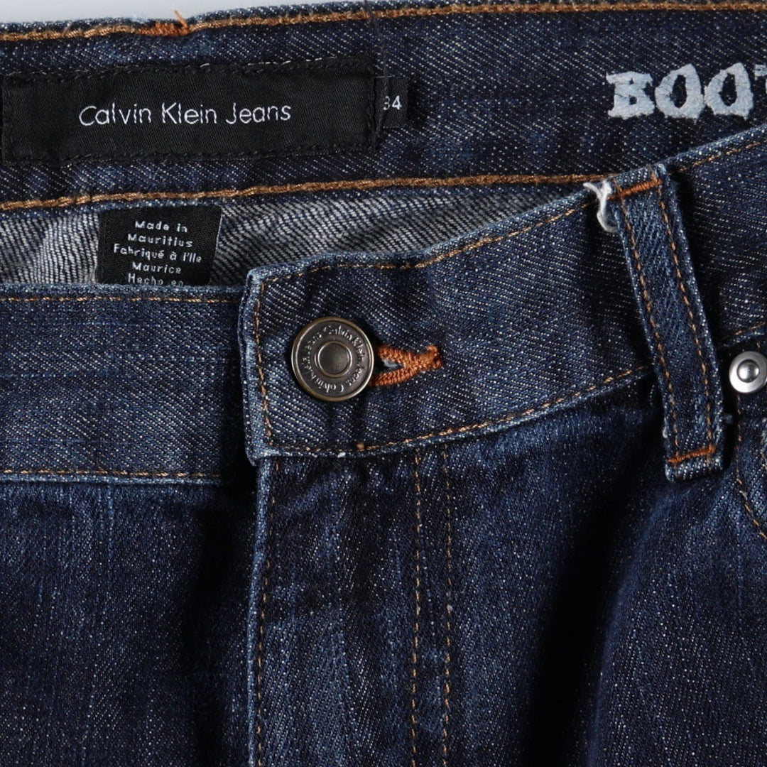 Calvin Klein Jeans Bootcut Denim Pants, Men's Size W36 (approx.) cotton blue type Vintage Second Hand