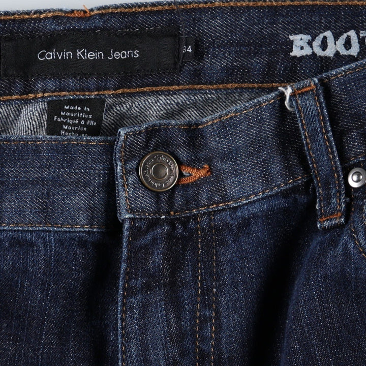 Calvin Klein Jeans Bootcut Denim Pants, Men's Size W36 (approx.) cotton blue type Vintage Second Hand
