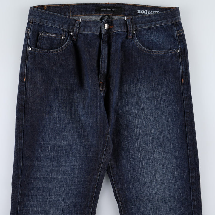 Calvin Klein Jeans Bootcut Denim Pants, Men's Size W36 (approx.) cotton blue type Vintage Second Hand