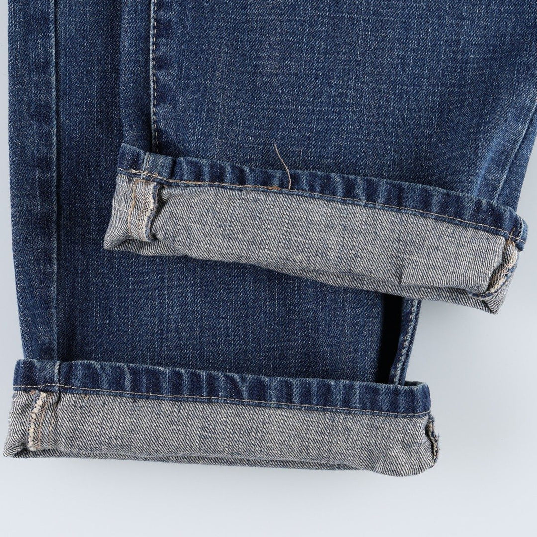 Calvin Klein Relaxed Straight Easy Fit Straight Denim Pants (Men's W35 equivalent) cotton blue type Vintage Second Hand