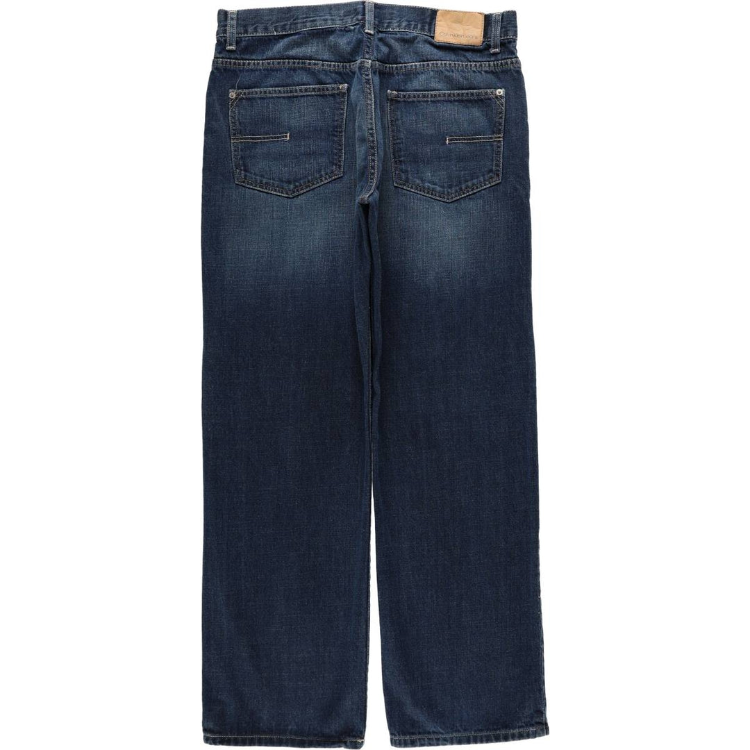 2000'S Calvin Klein Jeans Relaxed Straight Straight Denim Pants, Men's W34 (approx.) cotton blue type Vintage Second Hand