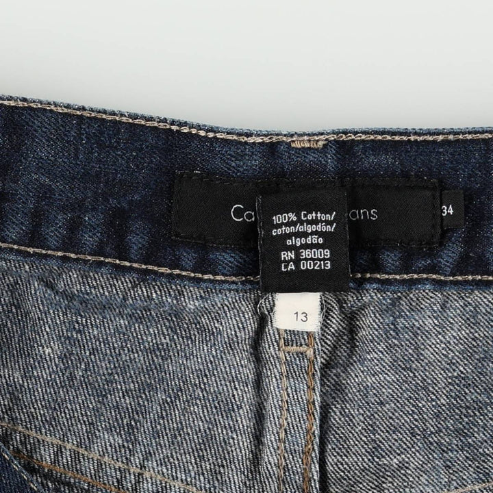 2000'S Calvin Klein Jeans Relaxed Straight Straight Denim Pants, Men's W34 (approx.) cotton blue type Vintage Second Hand