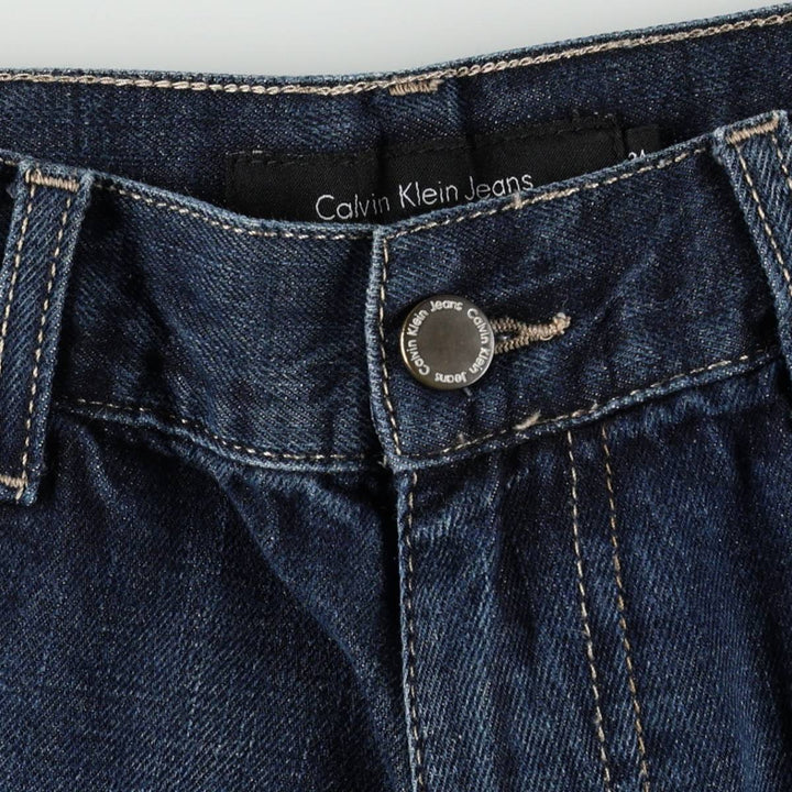 2000'S Calvin Klein Jeans Relaxed Straight Straight Denim Pants, Men's W34 (approx.) cotton blue type Vintage Second Hand