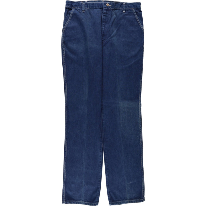 80s-90'S Wrangler Regular Fit Tapered Denim Pants, Men's Size W35 (approx.), Vintage unclear blue type Vintage Second Hand