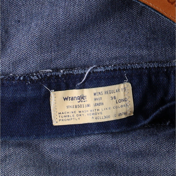 80s-90'S Wrangler Regular Fit Tapered Denim Pants, Men's Size W35 (approx.), Vintage unclear blue type Vintage Second Hand