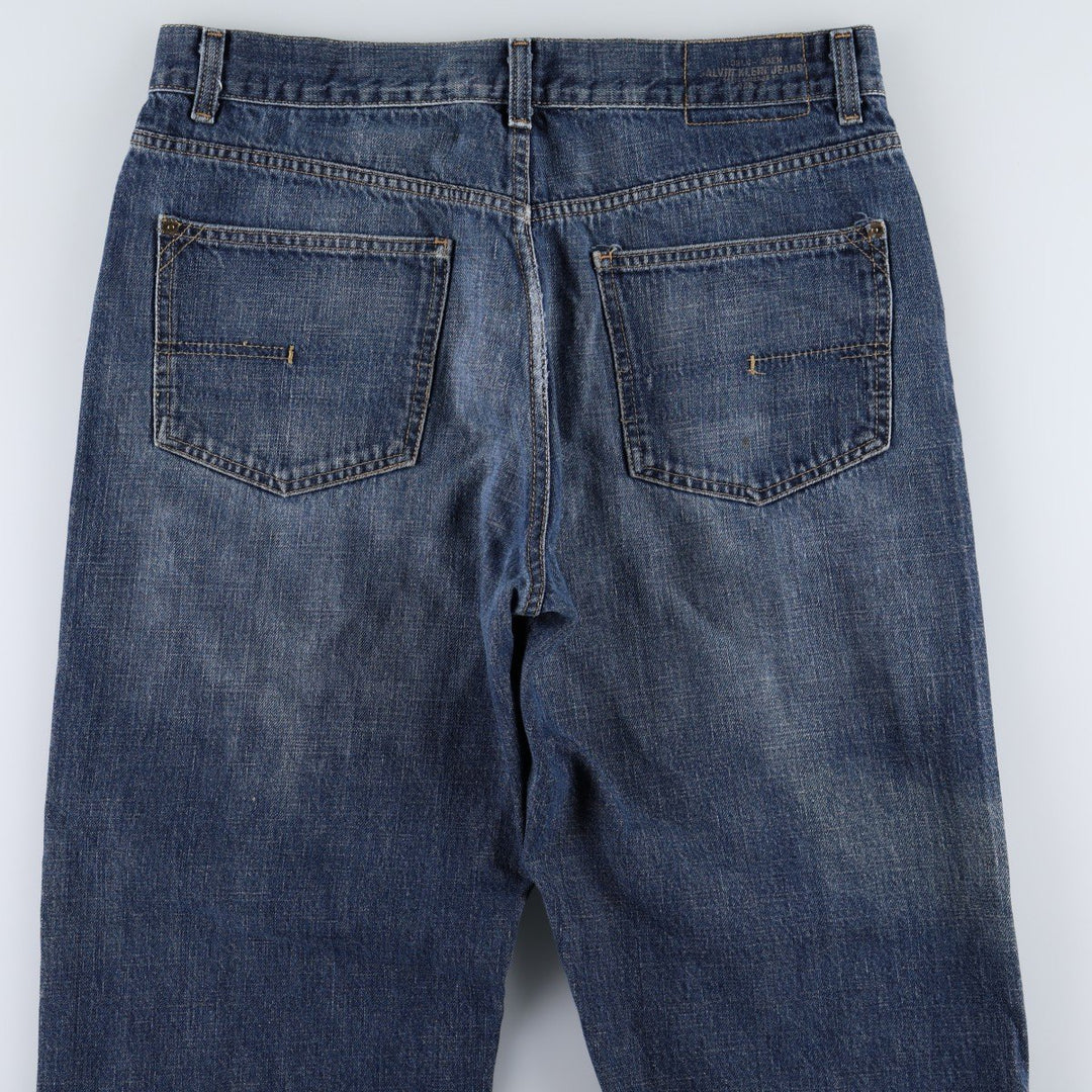 Calvin Klein straight-leg denim jeans for men, size W35 (approx.) cotton blue type Vintage Second Hand