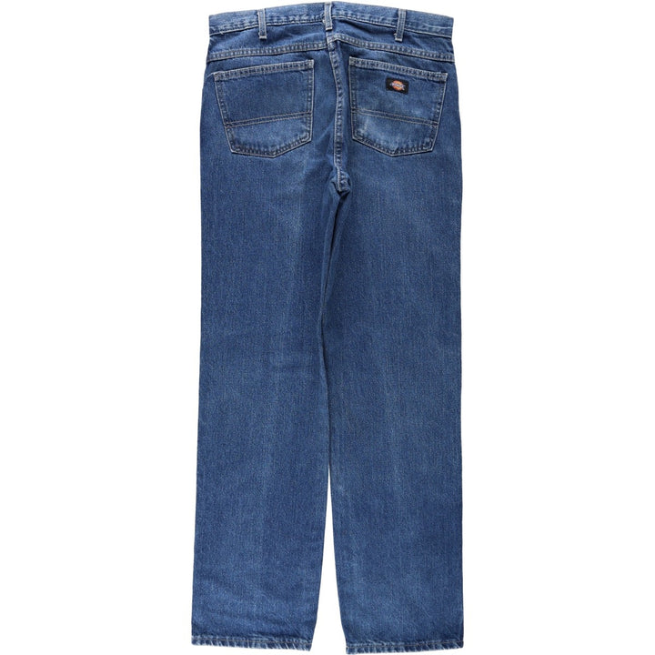 Dickies tapered denim pants for men, equivalent to W34 cotton blue type Vintage Second Hand