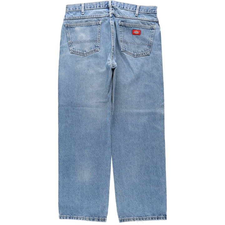 Dickies Relaxed Fit Tapered Denim Pants, Men's Size W35 (approx.) cotton blue type Vintage Second Hand