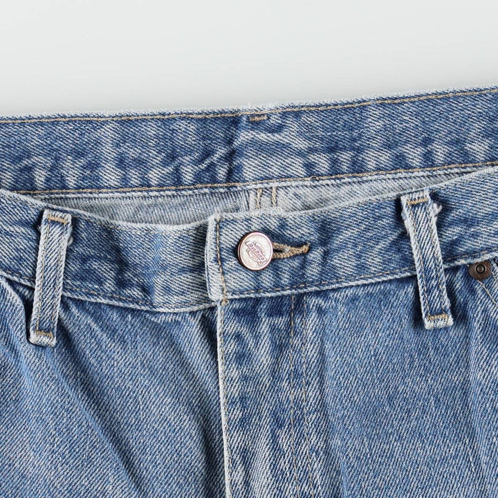 Dickies Relaxed Fit Tapered Denim Pants, Men's Size W35 (approx.) cotton blue type Vintage Second Hand