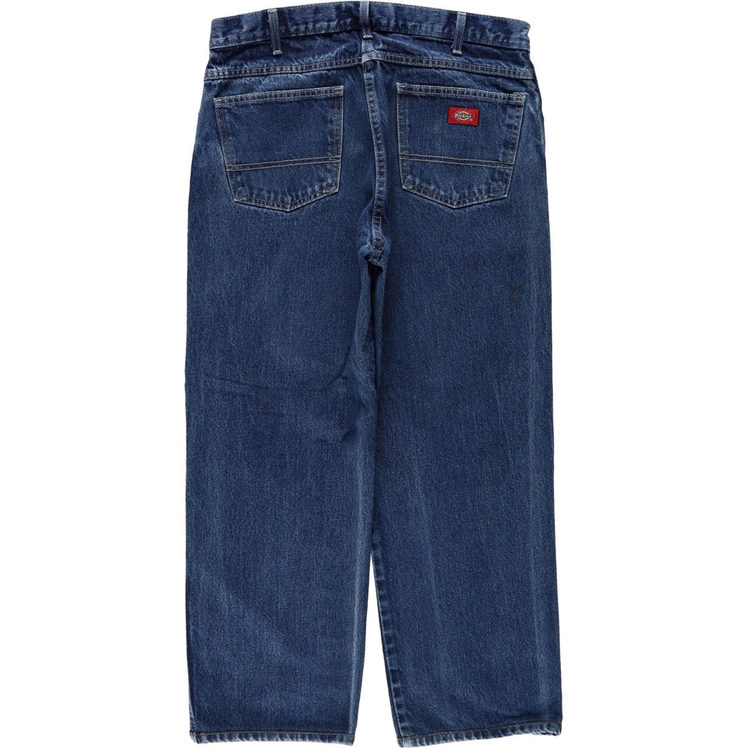 Dickies tapered denim pants for men, equivalent to W35 cotton blue type Vintage Second Hand