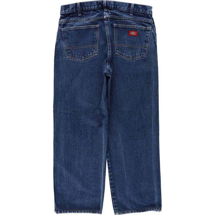 Dickies tapered denim pants for men, equivalent to W35 cotton blue type Vintage Second Hand