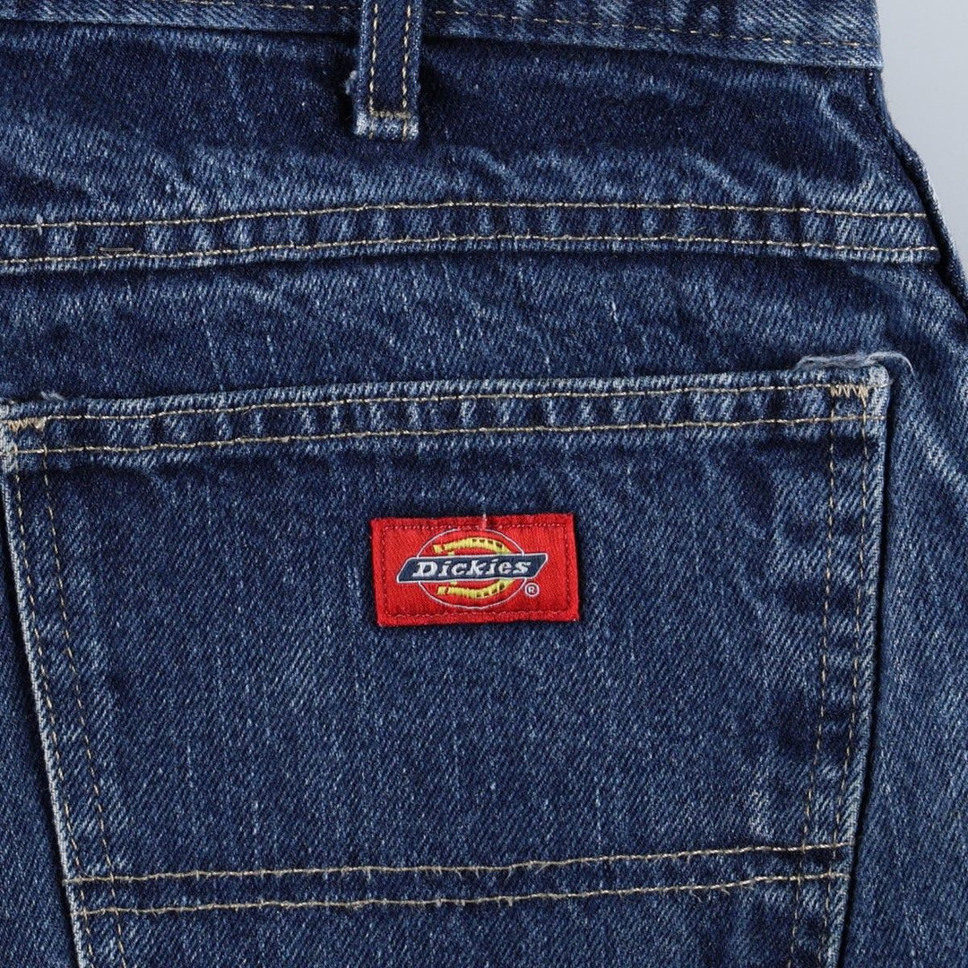 Dickies tapered denim pants for men, equivalent to W35 cotton blue type Vintage Second Hand