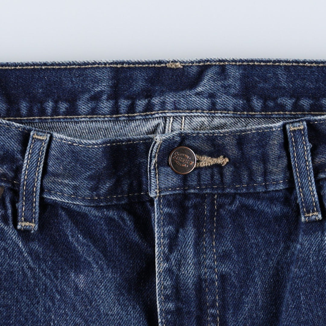 Dickies tapered denim pants for men, equivalent to W35 cotton blue type Vintage Second Hand
