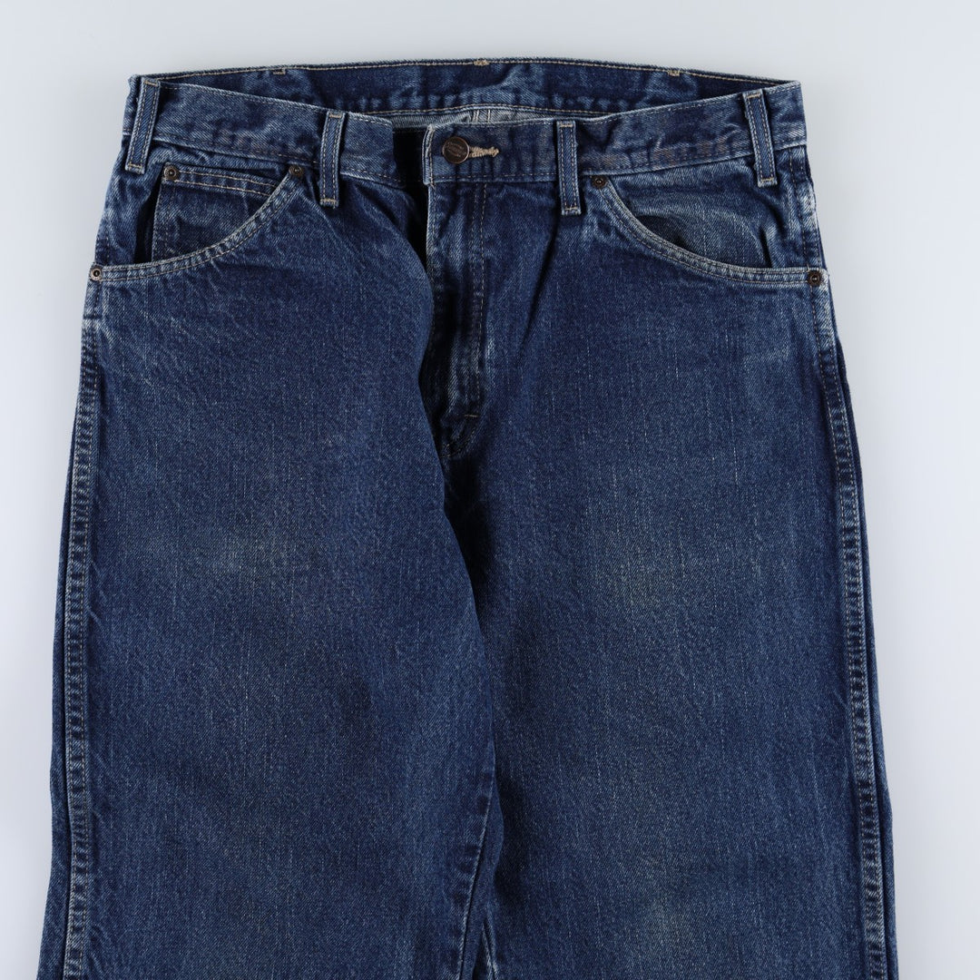 Dickies tapered denim pants for men, equivalent to W35 cotton blue type Vintage Second Hand