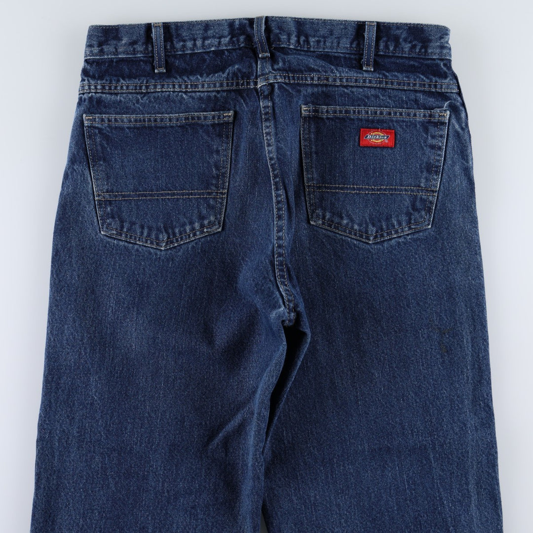 Dickies tapered denim pants for men, equivalent to W35 cotton blue type Vintage Second Hand