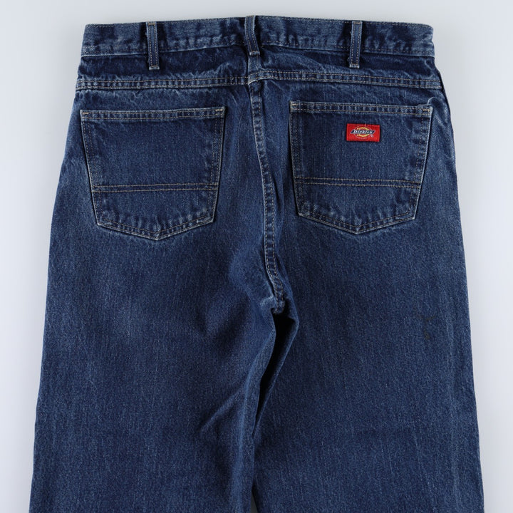 Dickies tapered denim pants for men, equivalent to W35 cotton blue type Vintage Second Hand