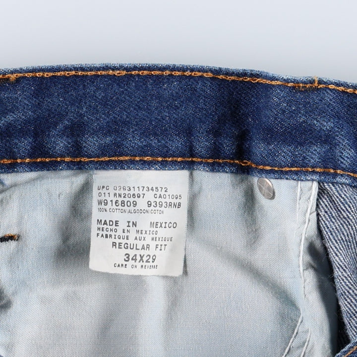 Dickies Regular Fit Straight Denim Pants, Men's, Size 34 cotton blue type Vintage Second Hand