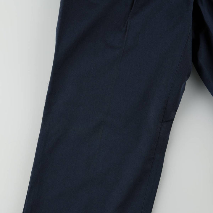 ~1990'S Norm Thompson Two-Pleat Slacks Pants, Men's Size W34 (approx.), Vintage unclear navy blue type Vintage Second Hand