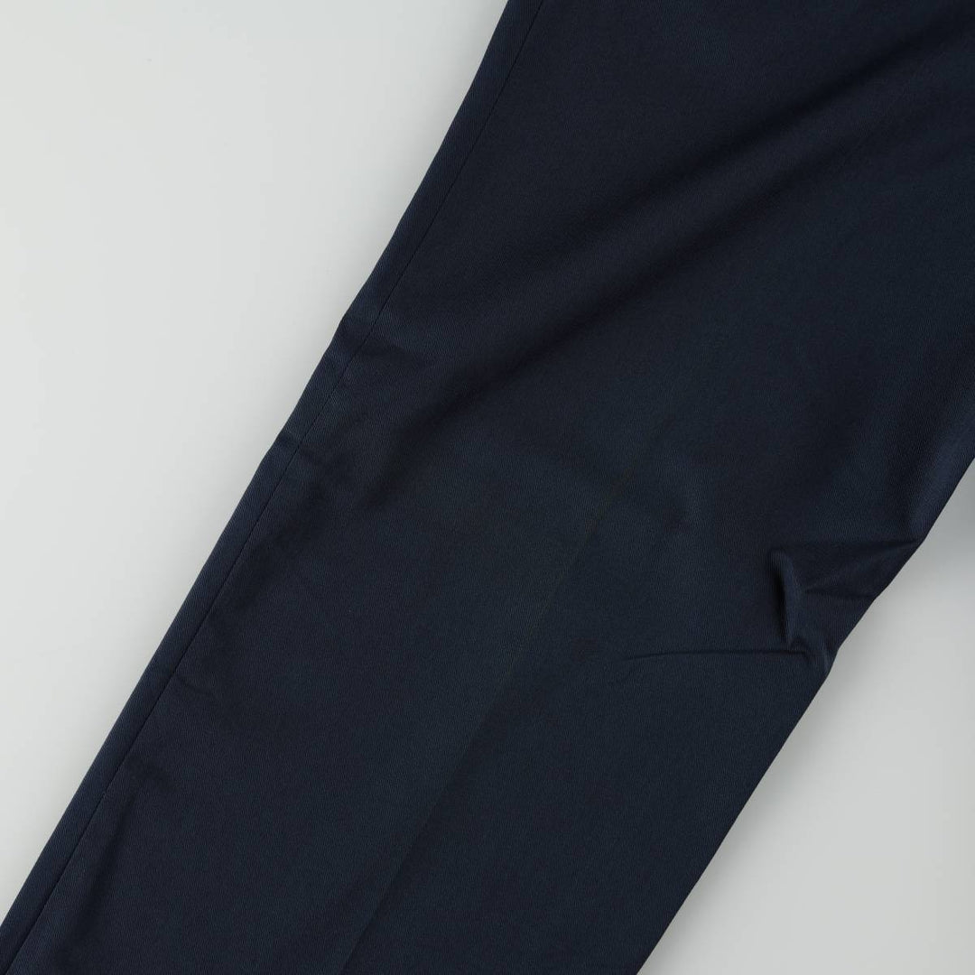 ~1990'S Norm Thompson Two-Pleat Slacks Pants, Men's Size W34 (approx.), Vintage unclear navy blue type Vintage Second Hand