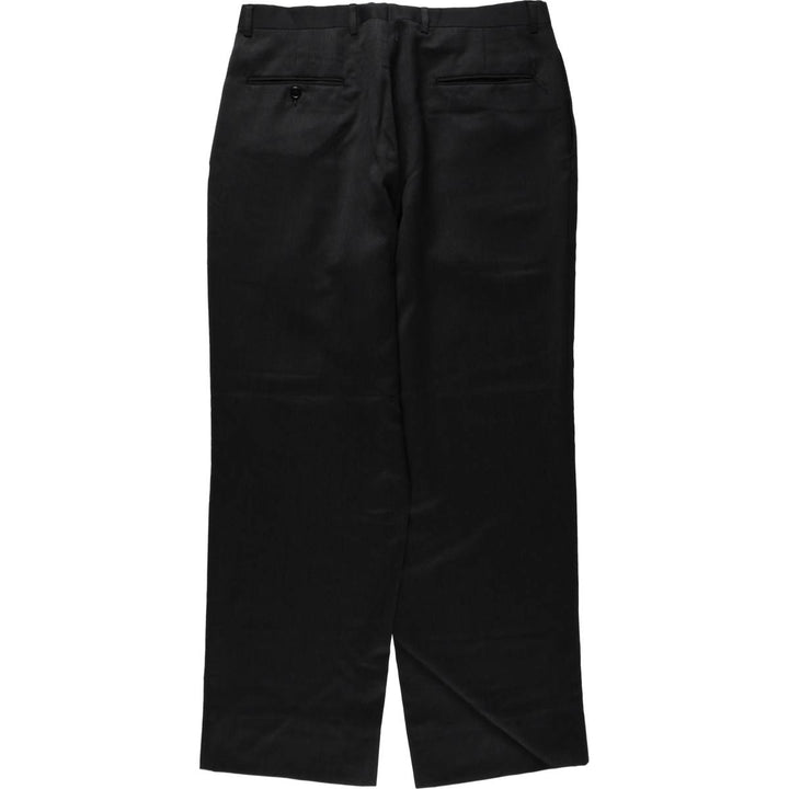 Two-pleat wool trousers, men's size W34 (approx.), vintage. wool black type Vintage Second Hand