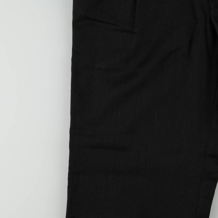 Two-pleat wool trousers, men's size W34 (approx.), vintage. wool black type Vintage Second Hand