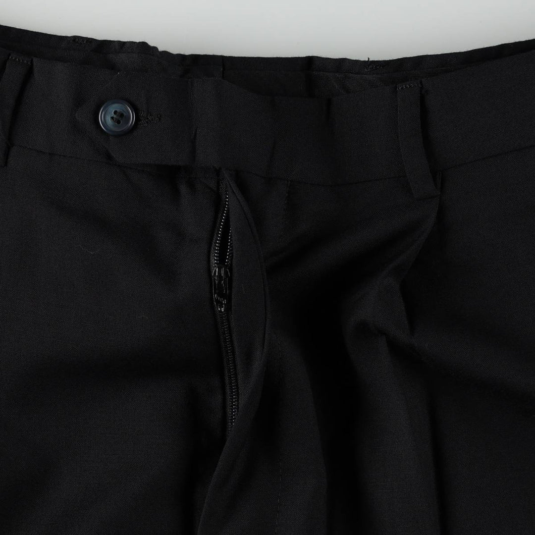 ~90'S Charter Club Club Room Two-Pleat Wool Trousers, Men's W34 (approx.) Vintage wool navy blue type Vintage Second Hand
