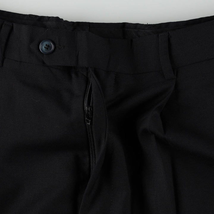 ~90'S Charter Club Club Room Two-Pleat Wool Trousers, Men's W34 (approx.) Vintage wool navy blue type Vintage Second Hand