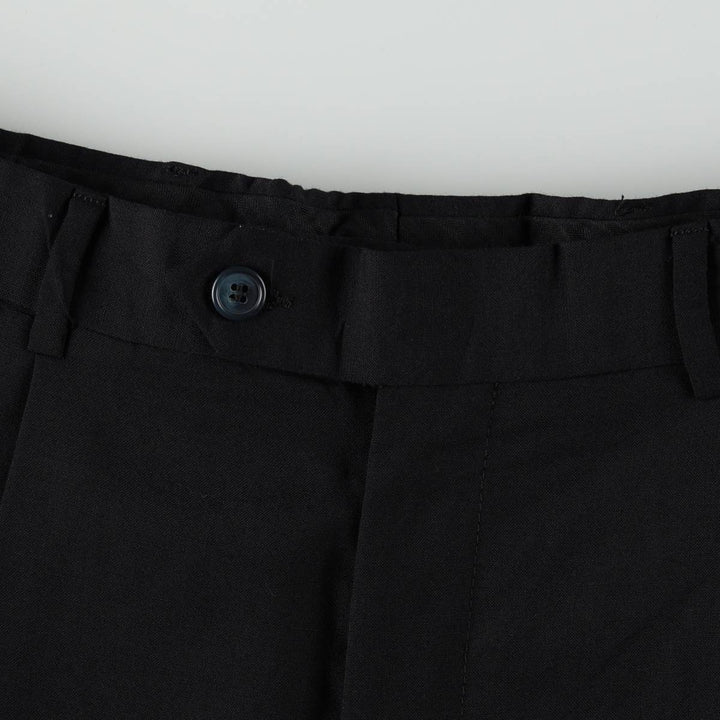 ~90'S Charter Club Club Room Two-Pleat Wool Trousers, Men's W34 (approx.) Vintage wool navy blue type Vintage Second Hand