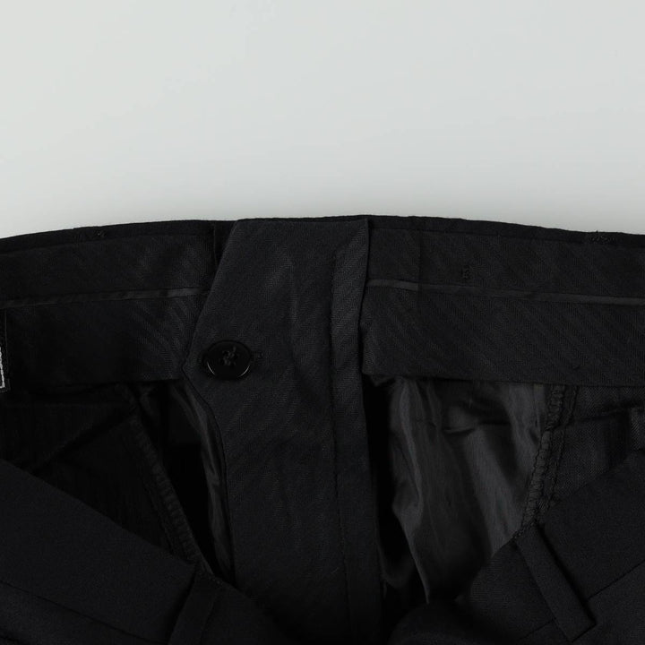 ~90'S Charter Club Club Room Two-Pleat Wool Trousers, Men's W34 (approx.) Vintage wool navy blue type Vintage Second Hand