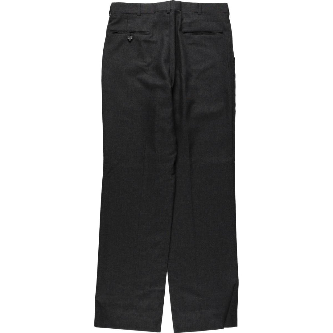 ~1990'S ADAMS ROW Wool Pants Slacks Made in USA Men's W32 equivalent Vintage wool Charcoal Vintage Second Hand