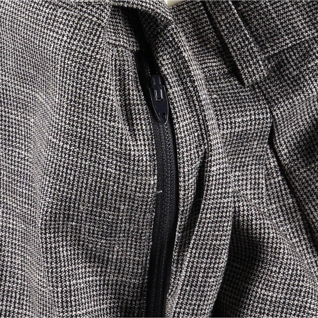 ~1990'S The Kensington Collection Check Pattern Houndstooth Pattern One-Pleat Slacks Pants Men's W31 (approx.) Vintage unclear gray type Vintage Second Hand