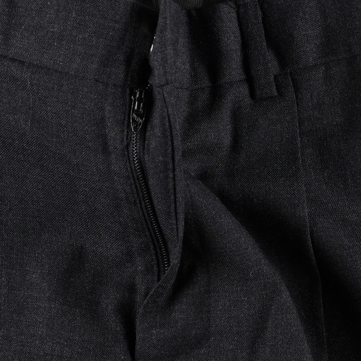 ~1990'S Deansgate Tailors Row Worsteds Two-Pleat Wool Trousers, Made in USA, Men's W34 (approx.), Vintage wool Charcoal Vintage Second Hand