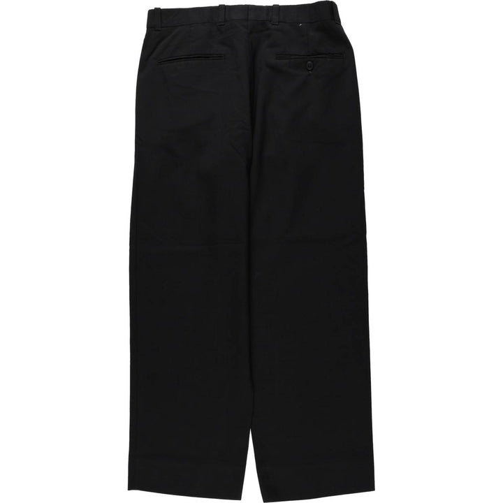 BOULEVARD CLUB Two-Pleat Slacks, Made in Canada, Men's Size W31 (approx.), Vintage polyester black type Vintage Second Hand