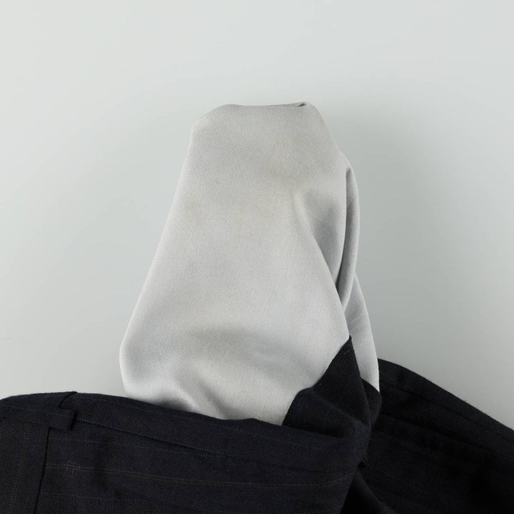 80s-90'S Towncraft Stripe Pattern Two-Pleat Slacks Pants, Made in USA, Men's W31 (approx.), Vintage unclear navy blue type Vintage Second Hand