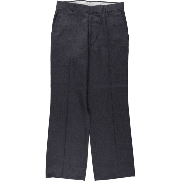90'S Vintage Men's Slacks, Size W32 polyester Charcoal Vintage Second Hand