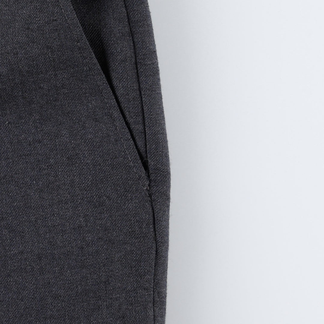 90'S Vintage Men's Slacks, Size W32 polyester Charcoal Vintage Second Hand