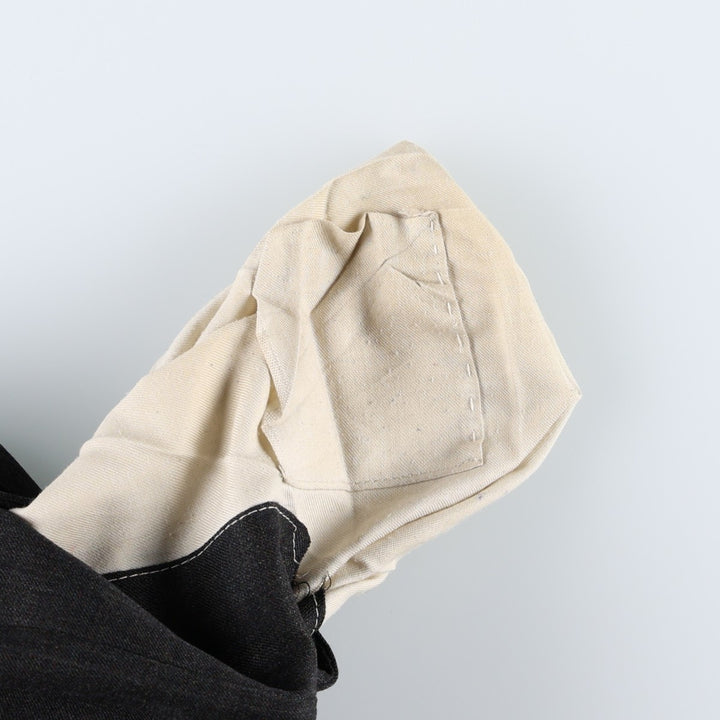 ~1990'S Hart Schaffner Marx Two-Pleat Wool Trousers, Men's Size W34 (approx.), Vintage wool Charcoal Vintage Second Hand