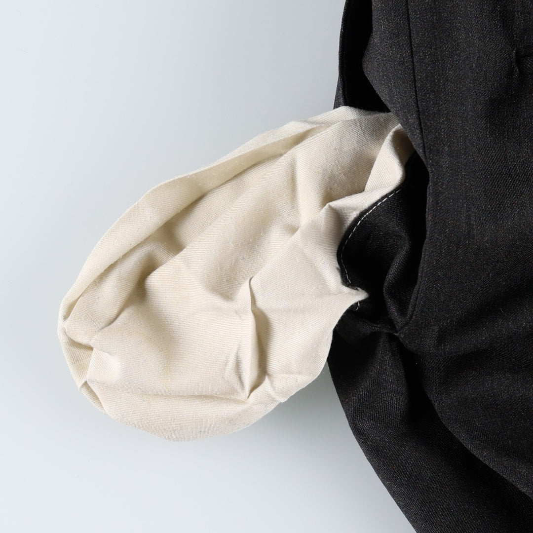 ~1990'S Hart Schaffner Marx Two-Pleat Wool Trousers, Men's Size W34 (approx.), Vintage wool Charcoal Vintage Second Hand