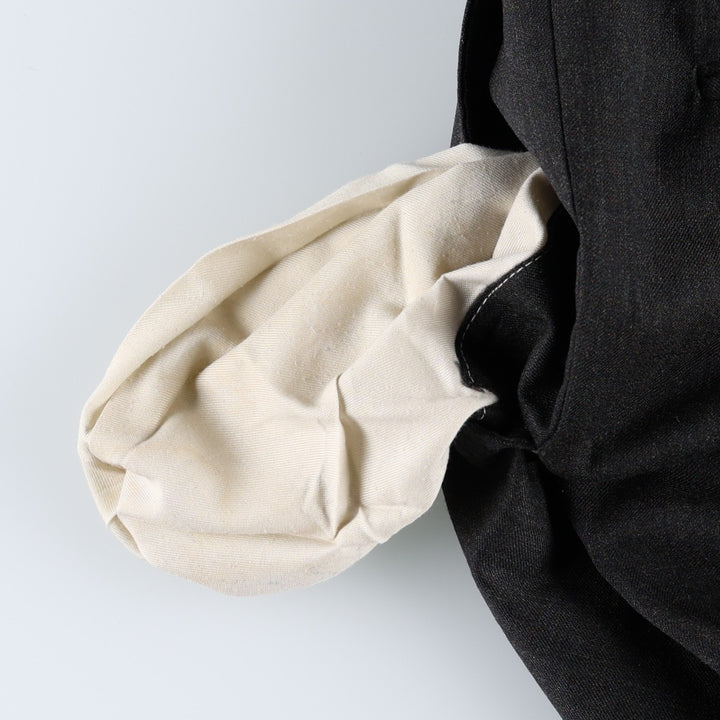 ~1990'S Hart Schaffner Marx Two-Pleat Wool Trousers, Men's Size W34 (approx.), Vintage wool Charcoal Vintage Second Hand