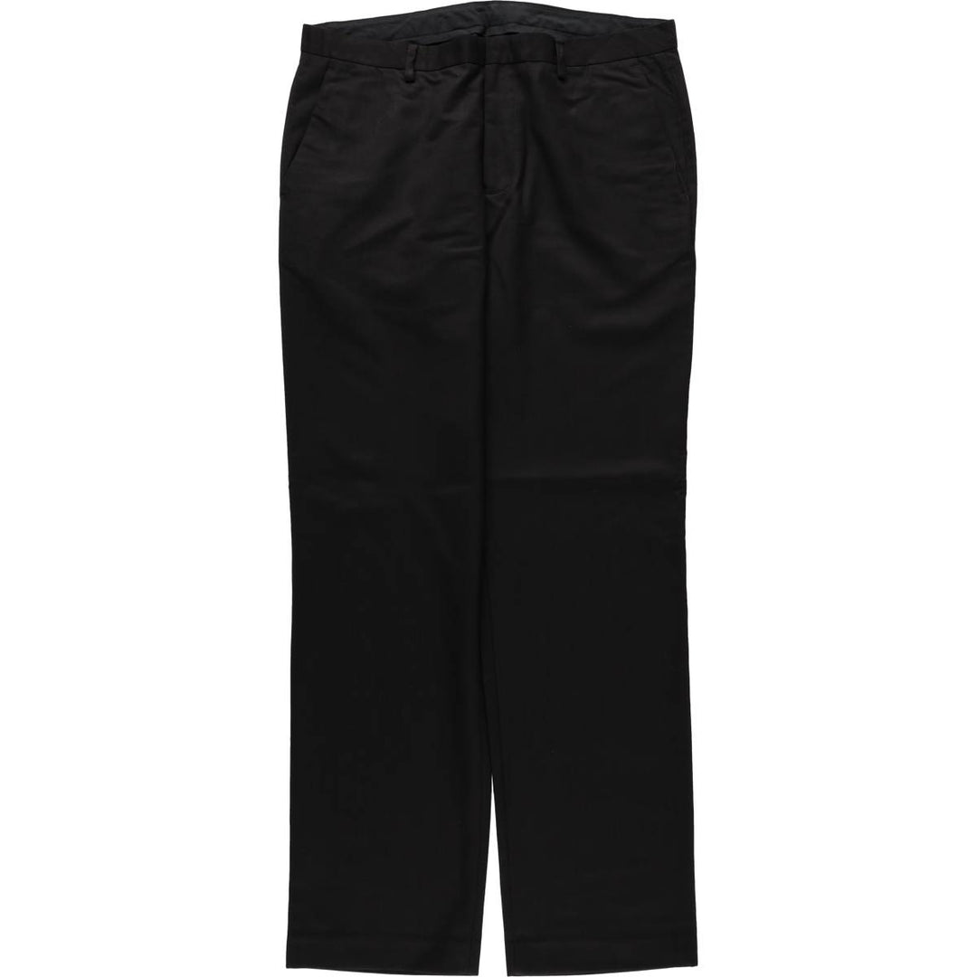 Calvin Klein men's wide-leg slacks (approximately W35). polyester black type Vintage Second Hand